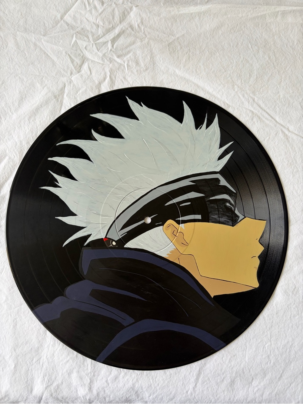 Fan Art Unique Piece Hand Painted by Joung Artist Sculping Stories